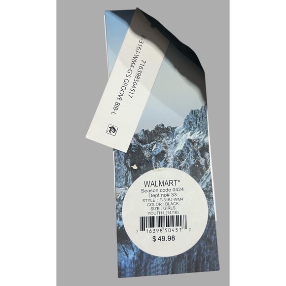 Iceberg Girls Snow Bib Pants Size L 14/16 Black Waterproof Insulated Winter Gear - Picture 6 of 7